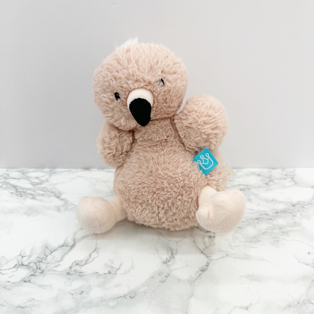 Manhattan Toy Flamingo Plush Pink Stuffed Animal 8" Excellent Weighted Bottom